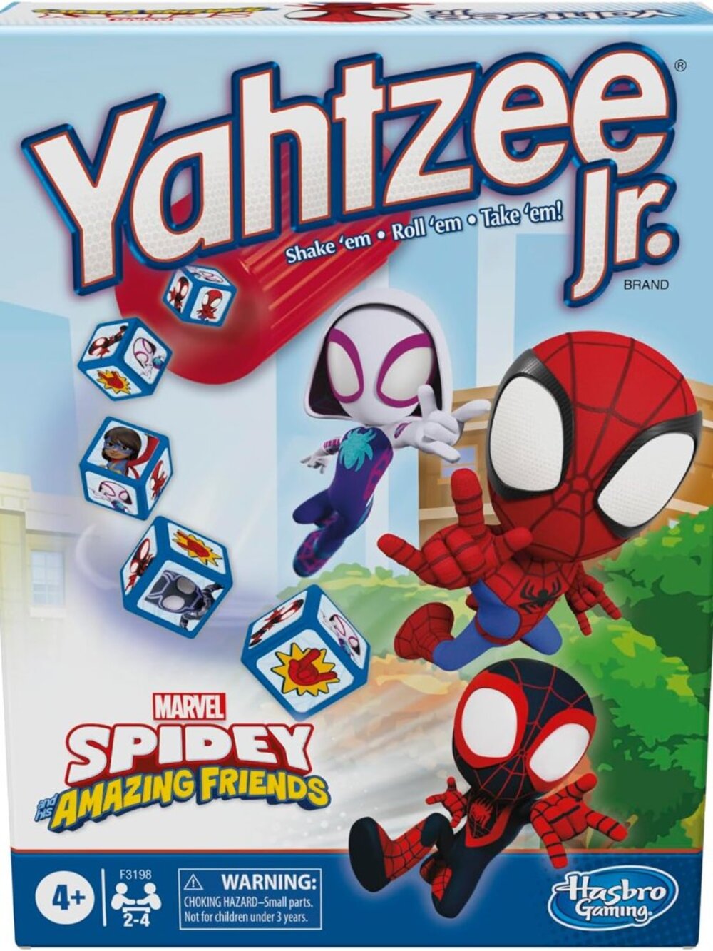Spidey and His Amazing Friends Yahtzee Jr Marvel Game Ages 4+ Hasbro Kids